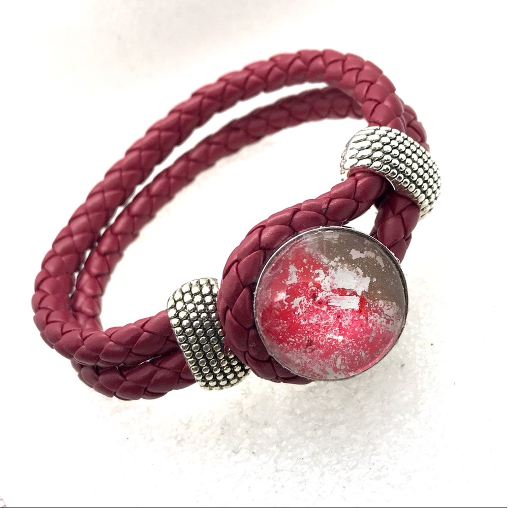 Bracelet Leather Noosa Handmade 20mm snap SB20